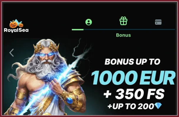 Kopfbereich der Kontoerstellung mit Reiter Bonus Registrierungskopf mit Logo, Symbolreitern, Zeus-Grafik und Text Bonus up to 1000 EUR